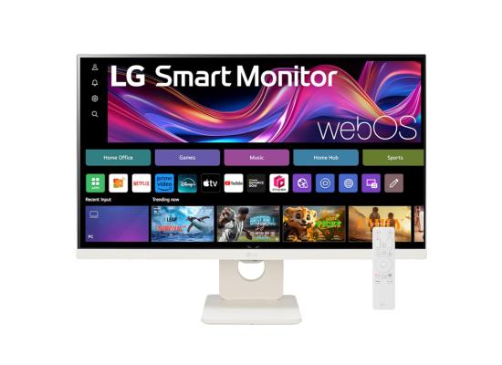 LG 25SR50F-W 25" Full HD IPS webOS Smart Monitor – ThinQ Home Dashboard, AirPlay 2, Screen Share, Bluetooth, Slim Stand